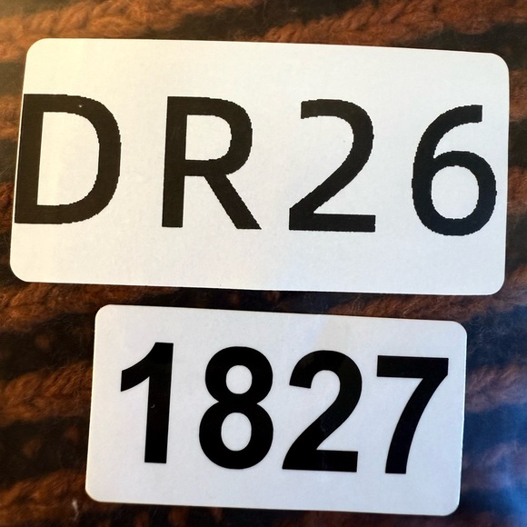 Zara chunky cropped oversized Cozy Brown Black Striped Turtleneck Sweater Size M - Picture 13 of 13